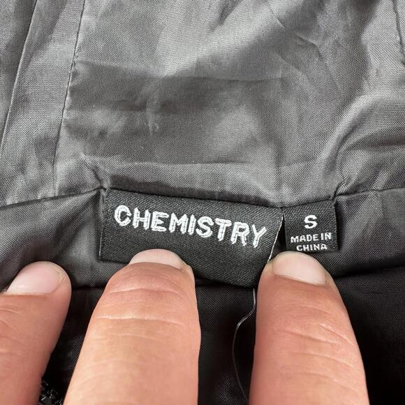 Chemistry 2 Pac Jacket Mens Small Black Red Windbreaker Anorak 2Pac NWT - Picture 4 of 7